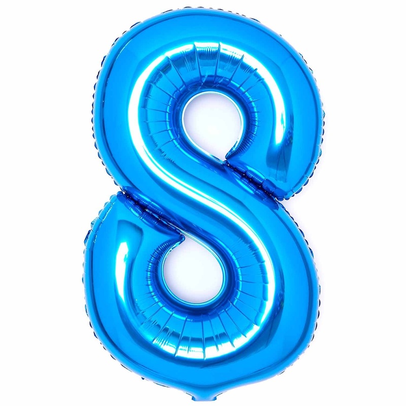 JUMBO NUMBER - 8 - BLUE