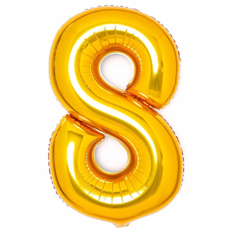 JUMBO NUMBER - 8 - GOLD