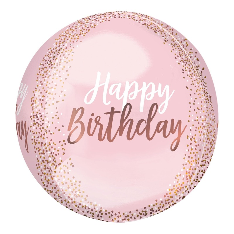 ORBZ - HAPPY BIRTHDAY - ROSE GOLD &  BLUSH