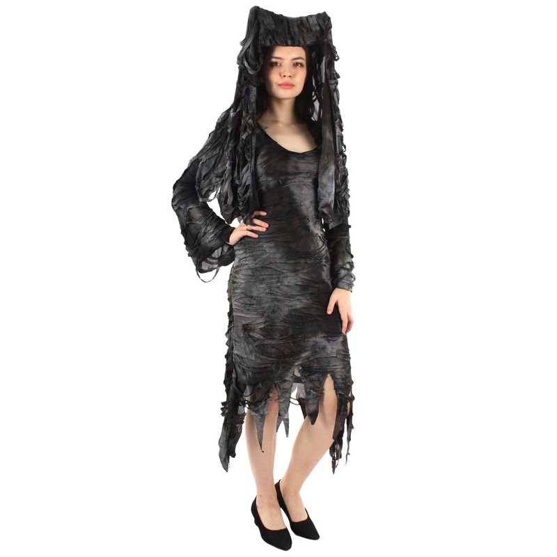 Women's Black Dreadful Style Costume Bundle