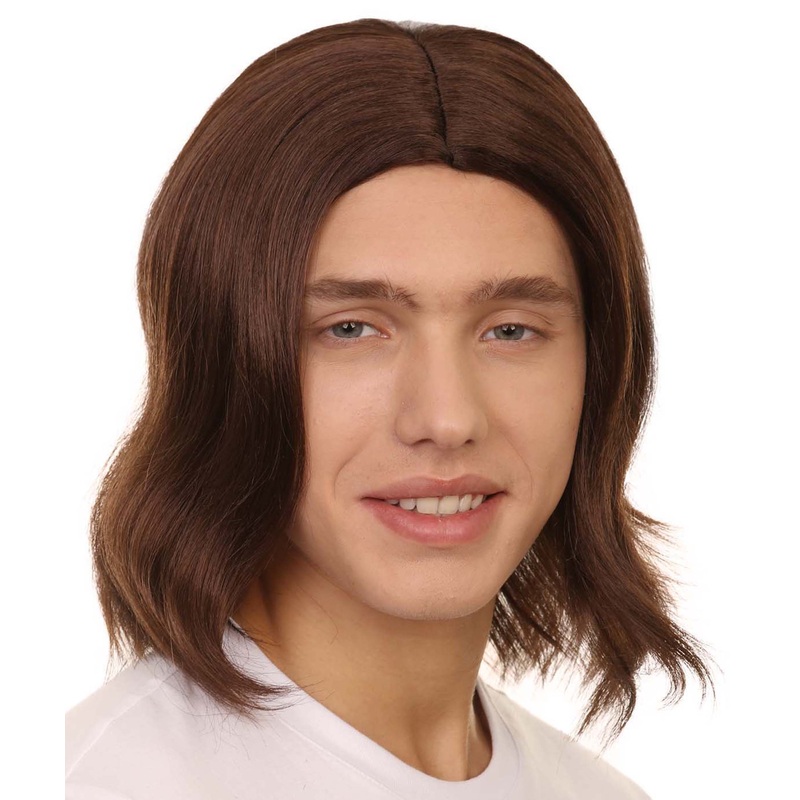 12.5 Inch Medium Length Halloween Robotic Rocker boy Costume Wig, Synthetic Soft Fiber Hair, Perfect for your next Festival and Group Anime Party! | HPO