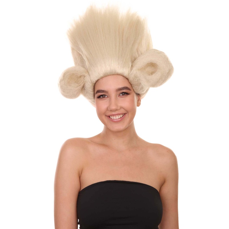Classical Music Troll | Troll Doll Tease with Baroque Curls | Premium Halloween Wig