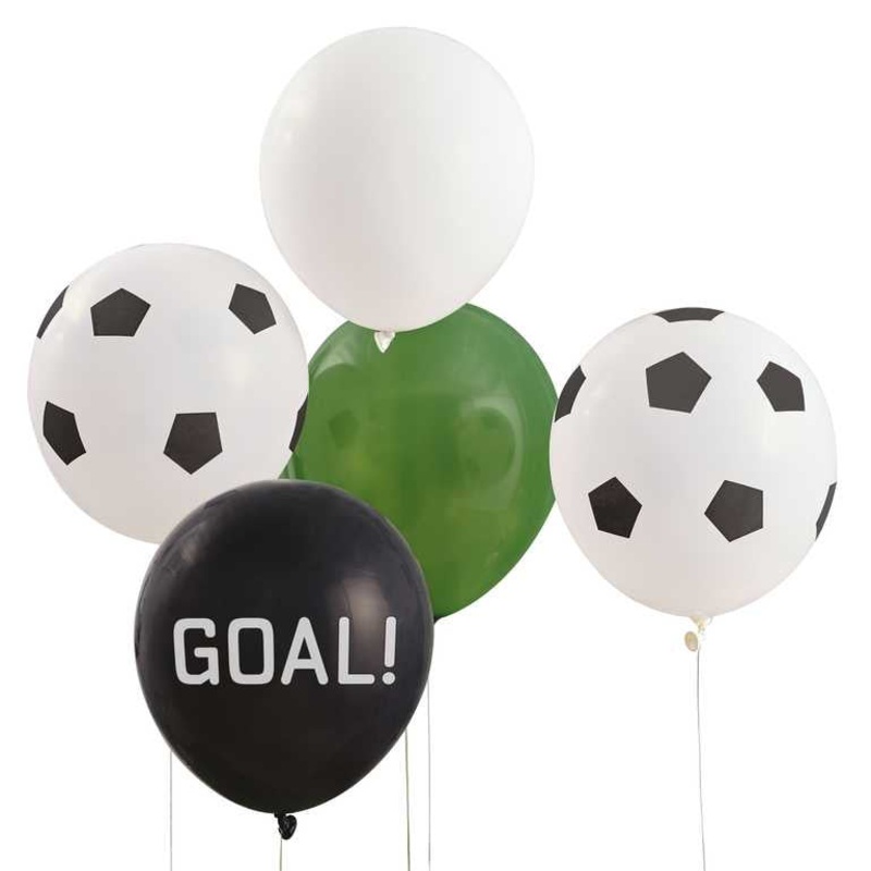 12 LATEX - FOOTBALL - PACK OF 5