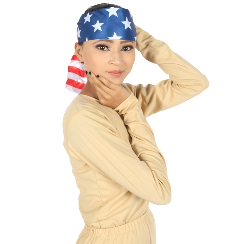 USA Bandana | Unisex USA Pride Stars Bandana - Red, White, and Blue Colors