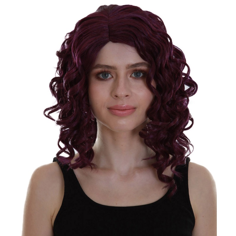 Enchanted Skye | Women's Purple Color Curly Shoulder Length Trendy Enchanted Skye Wig