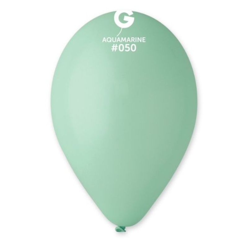 13 LATEX - AQUAMARINE #050|NO INFLATION|INFLATED (12-16 HOURS)|INFLATED WITH CLEAR-FLOAT (2-3 DAYS)|INFLATED (12-16 HOURS) & TASSLE WEIGHT|INFLATED WITH CLEAR FLOAT (2-3 DAYS) & TASSLE WEIGHT|Default Title |MWS Options 1|Default Title |MWS Options 2