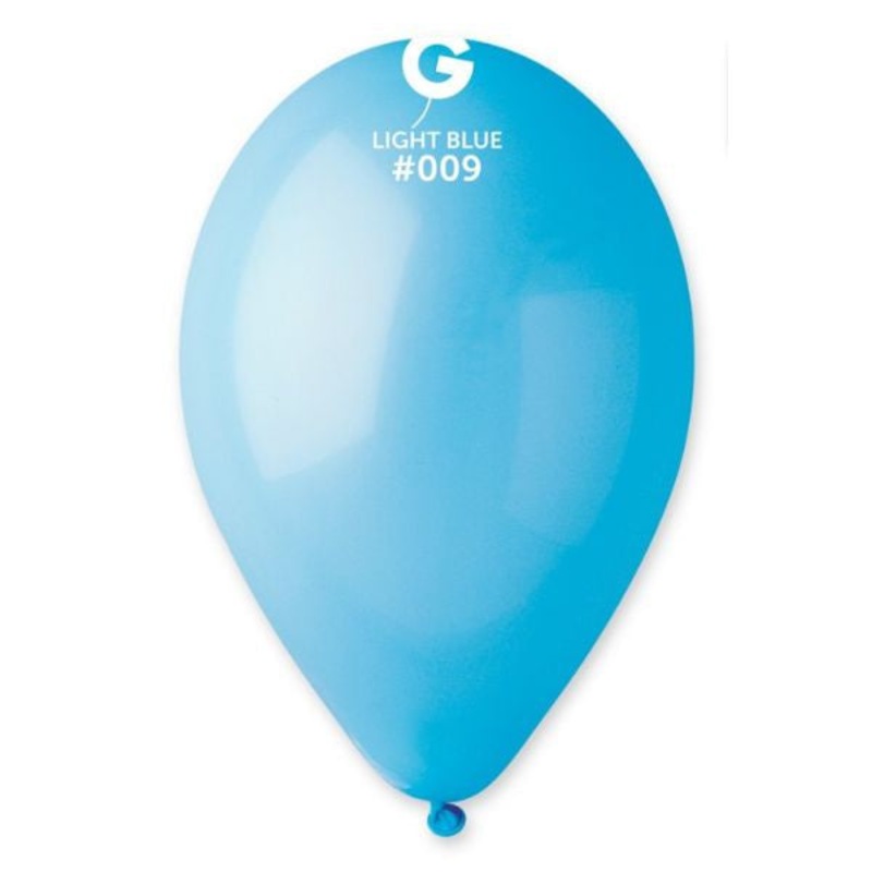 13 LATEX - LIGHT BLUE #009|NO INFLATION|INFLATED (12-16 HOURS)|INFLATED WITH CLEAR-FLOAT (2-3 DAYS)|INFLATED (12-16 HOURS) & TASSLE WEIGHT|INFLATED WITH CLEAR FLOAT (2-3 DAYS) & TASSLE WEIGHT