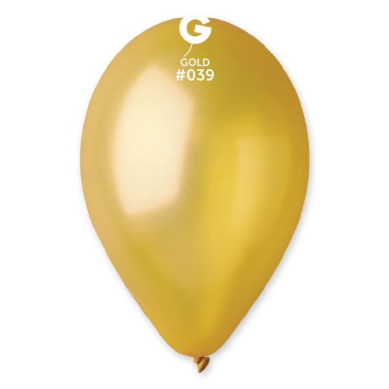 13 LATEX - METALLIC GOLD #039|NO INFLATION|INFLATED (12-16 HOURS)|INFLATED WITH CLEAR-FLOAT (2-3 DAYS)|INFLATED (12-16 HOURS) & TASSLE WEIGHT|INFLATED WITH CLEAR FLOAT (2-3 DAYS) & TASSLE WEIGHT|Default Title |MWS Options 2