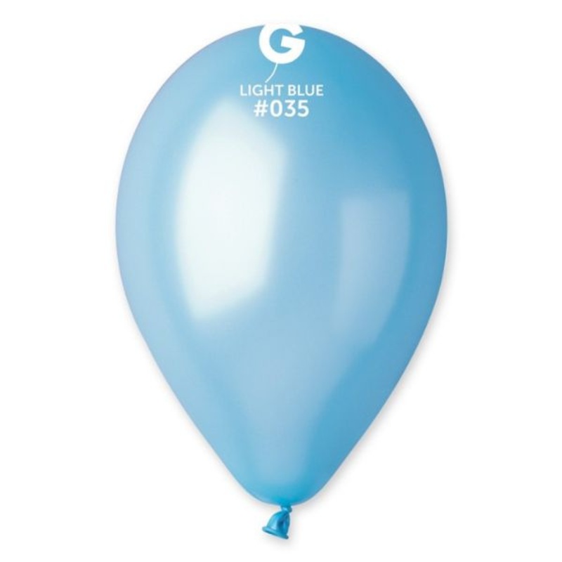 13 LATEX - METALLIC LIGHT BLUE #035 - PACK OF 50