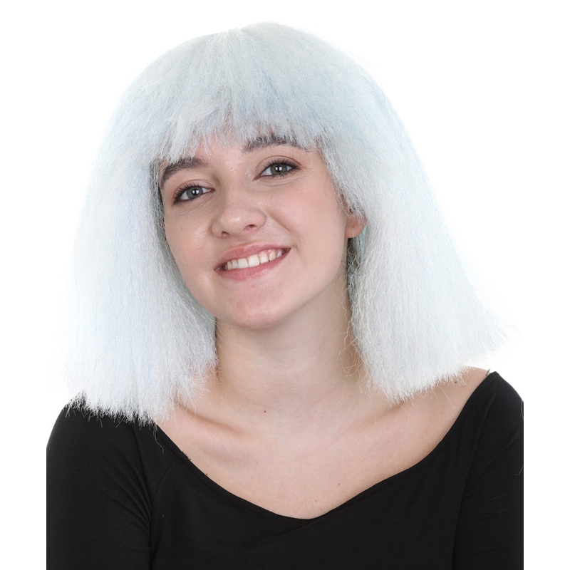 Australian Singer Womens Wig | Gray Large Celebrity Fancy Wigs | Premium Breathable Capless Cap