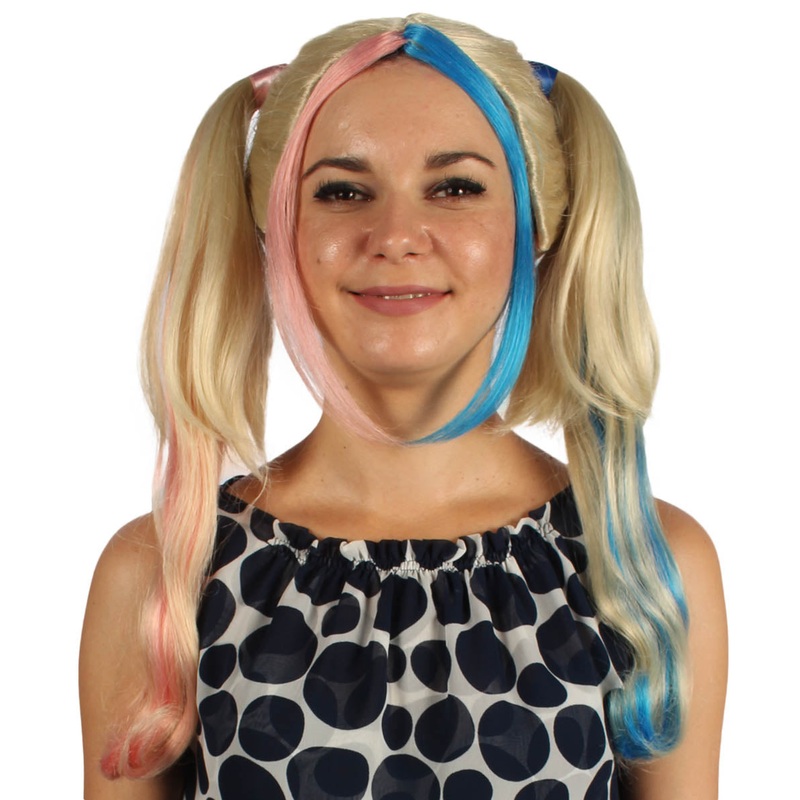 Womens Medium Rag Doll Wigs | Multicolored  Halloween Wigs | Premium Breathable Capless Cap
