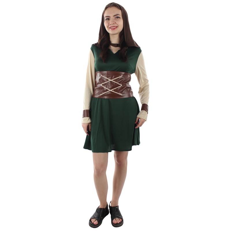 Women Rogue Costume | Green Fancy Halloween Costume