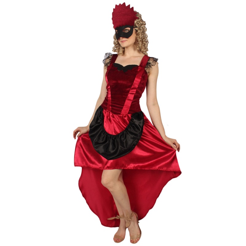 Women Venetian Costume | Red Fancy Costume