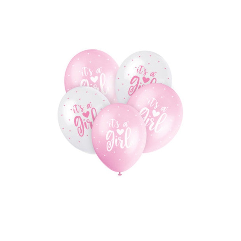 12 LATEX - IT'S A GIRL - PACK OF 5