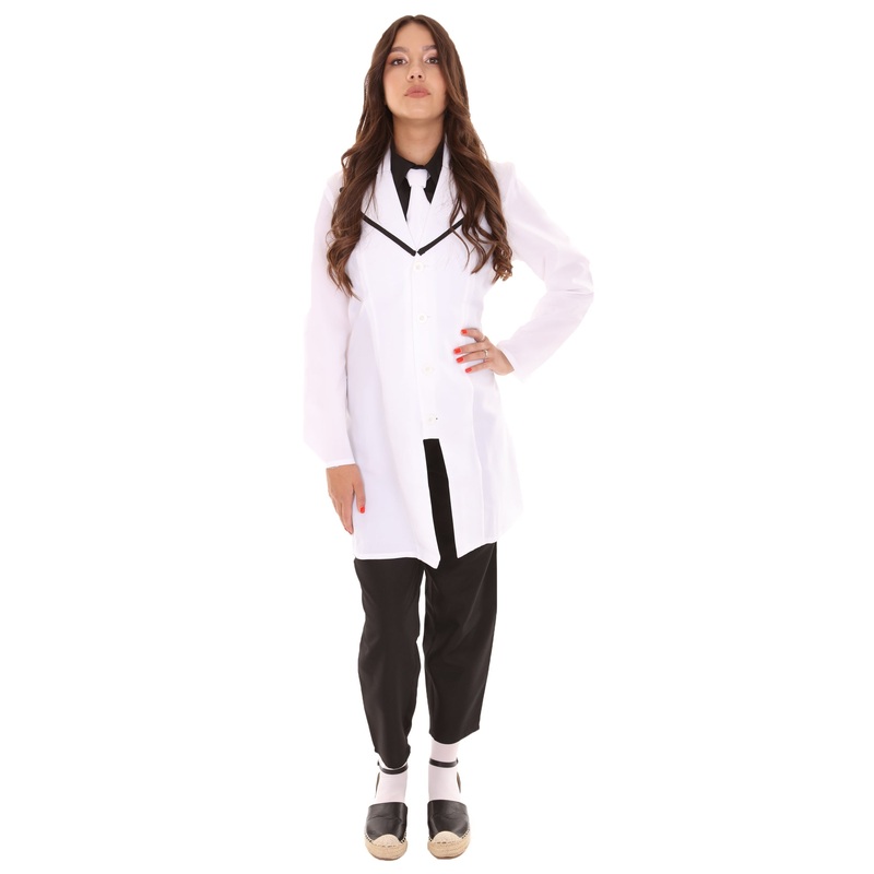 Women's Doctor Costume | Black & White Fancy Costume