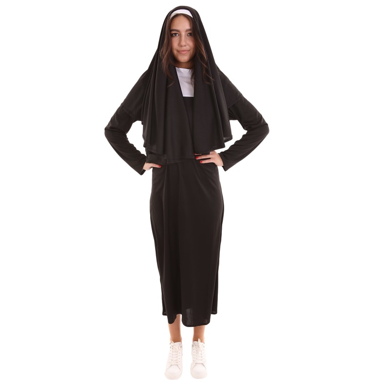Women's Nun Costume | Black Halloween Costume