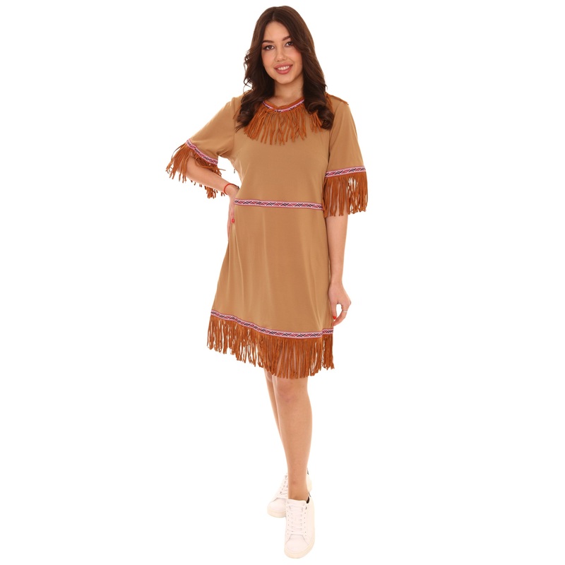 Women's Ladies Cowgirl Dress Costume | Brown Fancy Costume
