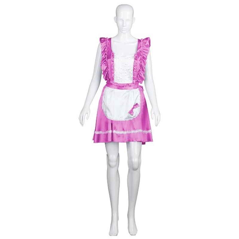 Women's Naught French Maid Uniform Costume | Pink Fancy Costume