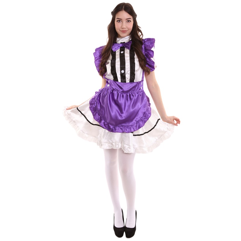 Women's Anime Fancy French Sexy Maid Fancy Uniform Costume | Medium.