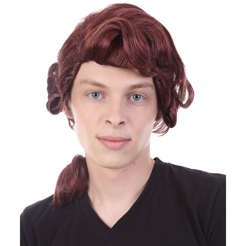 Colonial Wig | Burgundy TV/Movie Wigs | Premium Breathable Capless Cap