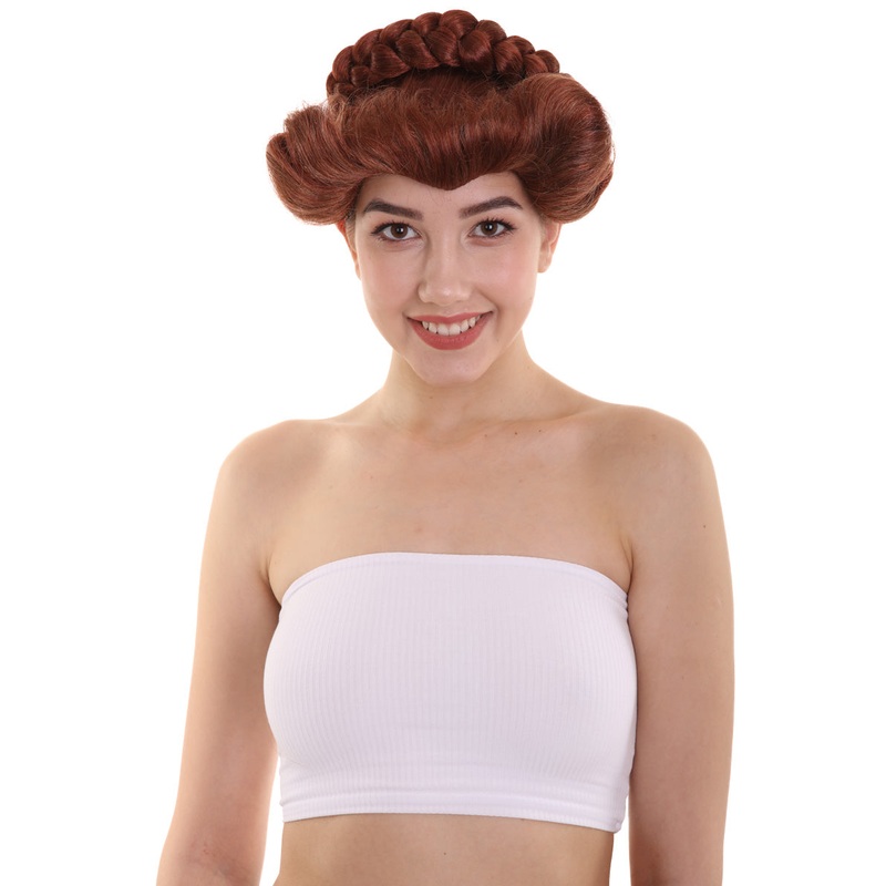 Womens Queen of Scots Brown Wig , Brown TV/Movie Wigs , Premium Breathable Capless Cap