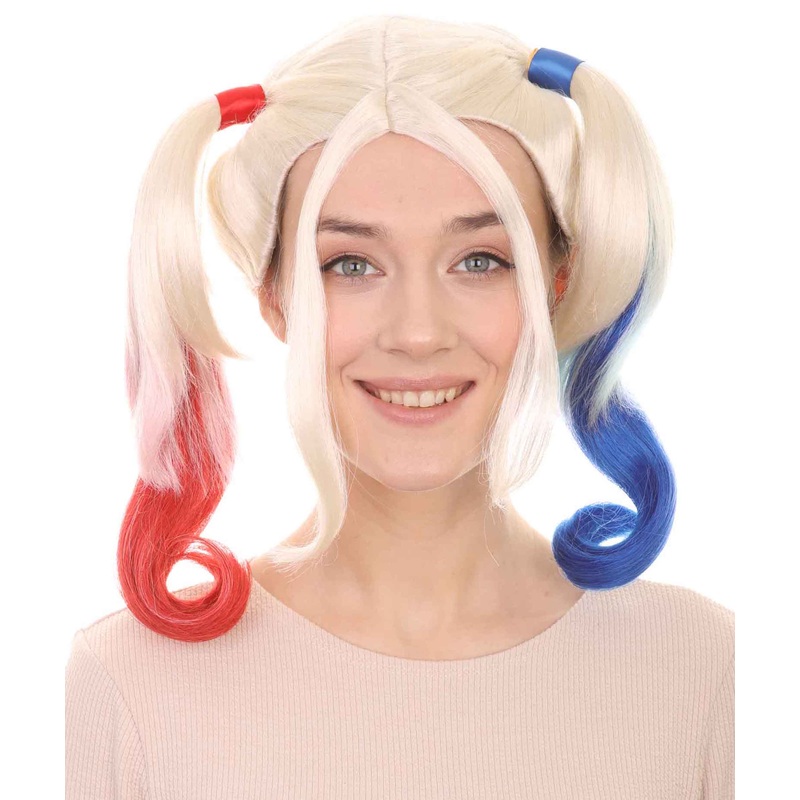 Womens Suicide  Wig | Multi-color Fancy TV/Movie Wigs | Premium Breathable Capless Cap
