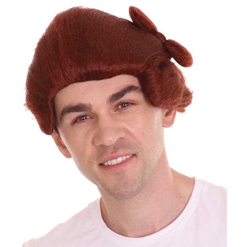 Blocks Men's Emmet Wig | Burgundy TV/Movie Wigs | Premium Breathable Capless Cap.