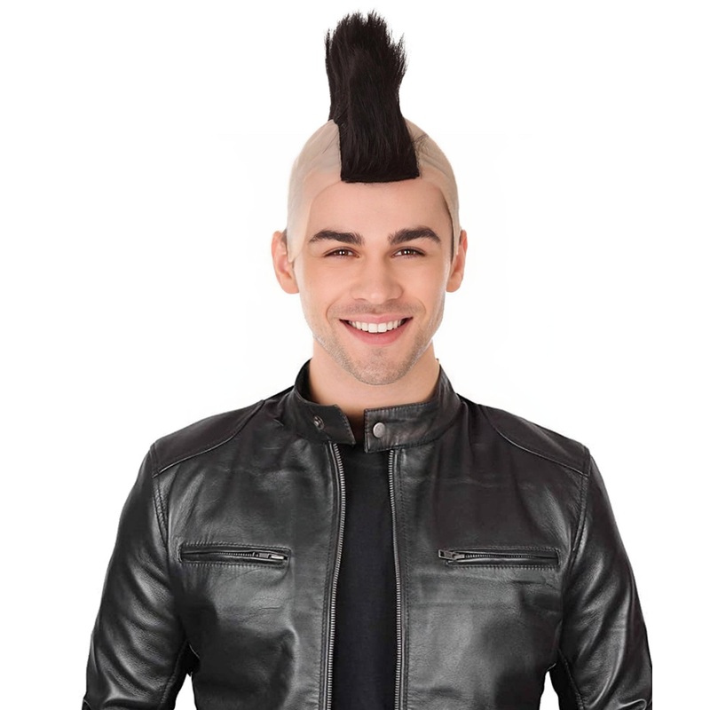 80's Punk Rocker Mohawk Wig | Black Rock / Disco Wigs