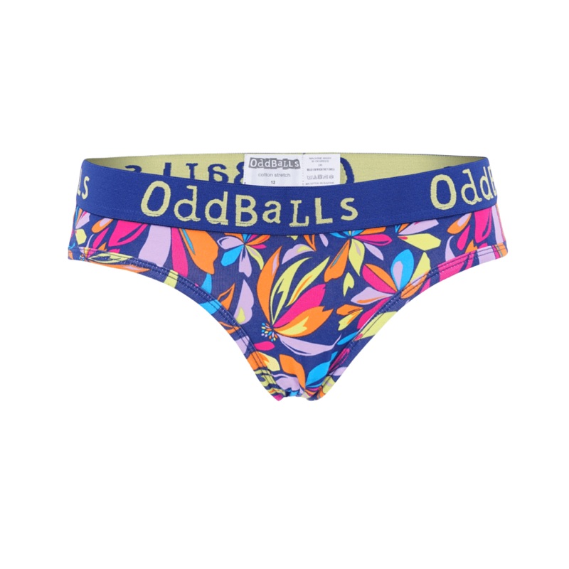 Flower Power - Ladies Briefs|Size 6|Size 8|Size 10|Size 12|Size 14|Size 16|Size 18|Size 20