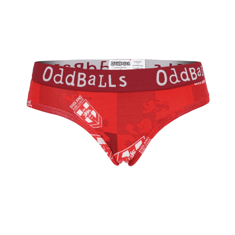 England Rugby League Red - Ladies Briefs