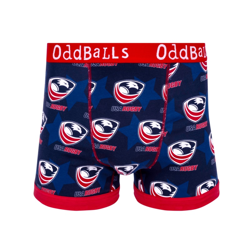USA Rugby - Mens Cotton Boxer Shorts
