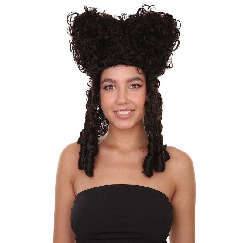 Womens Renaissance Curly Wig | Dark Brown Historical Wigs
