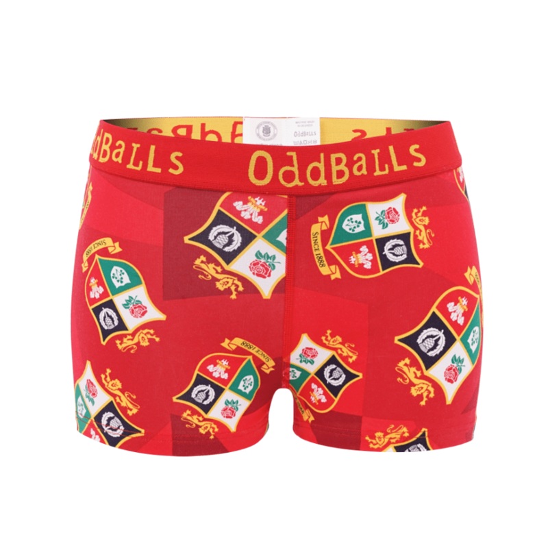 British & Irish Lions - Red - Ladies Boxers