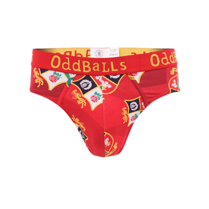 British & Irish Lions - Red - Mens Briefs