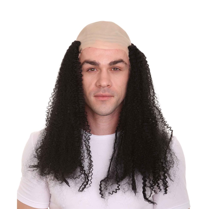 Bald Curly Wig | Black Funny Wigs