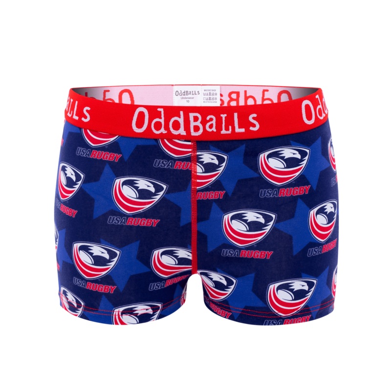 USA Rugby - Ladies Boxers|Size 6|Size 8|Size 10|Size 12|Size 14|Size 16|Size 18|Size 20