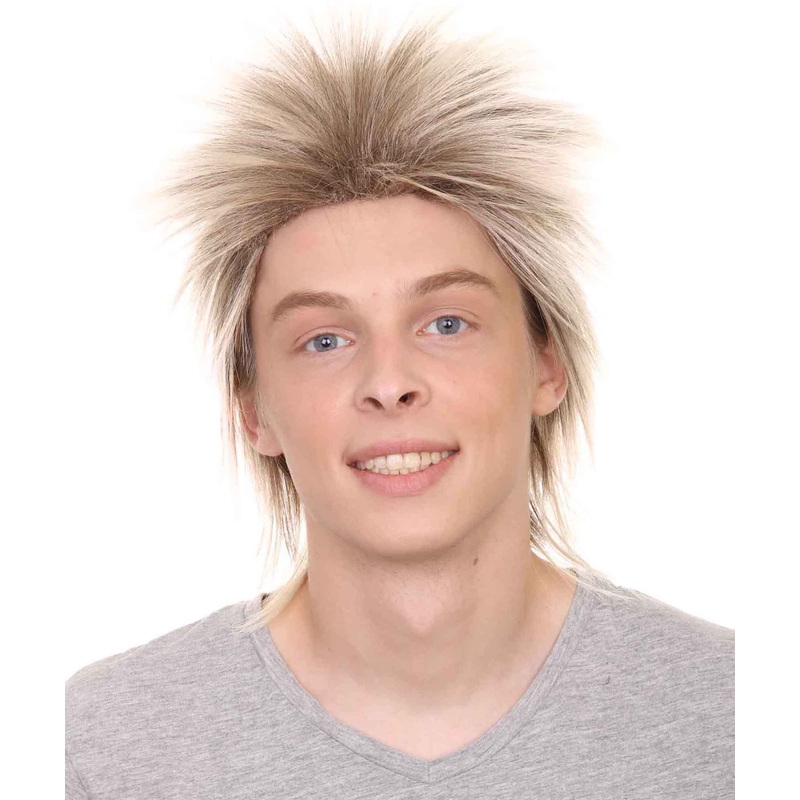 80's Punk Rocker | Blonde Halloween Wig | Premium Breathable Capless Cap