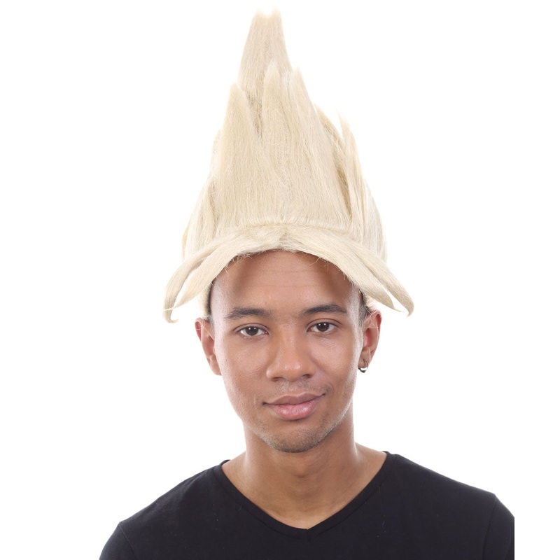 Anime Blonde Spike Wig | TV/Movie Wigs | Premium Breathable Capless Cap
