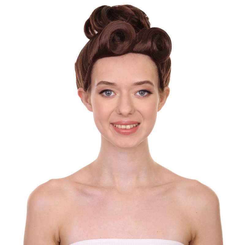 Womens Missy Mistress Brown Wig | TV/Movie Wigs | Premium Breathable Capless Cap