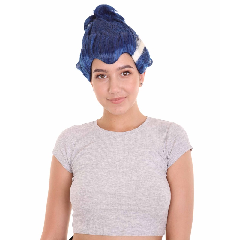 Womens Monster Family Blue Wig | Blue TV/Movie Wig | Premium Breathable Capless Cap