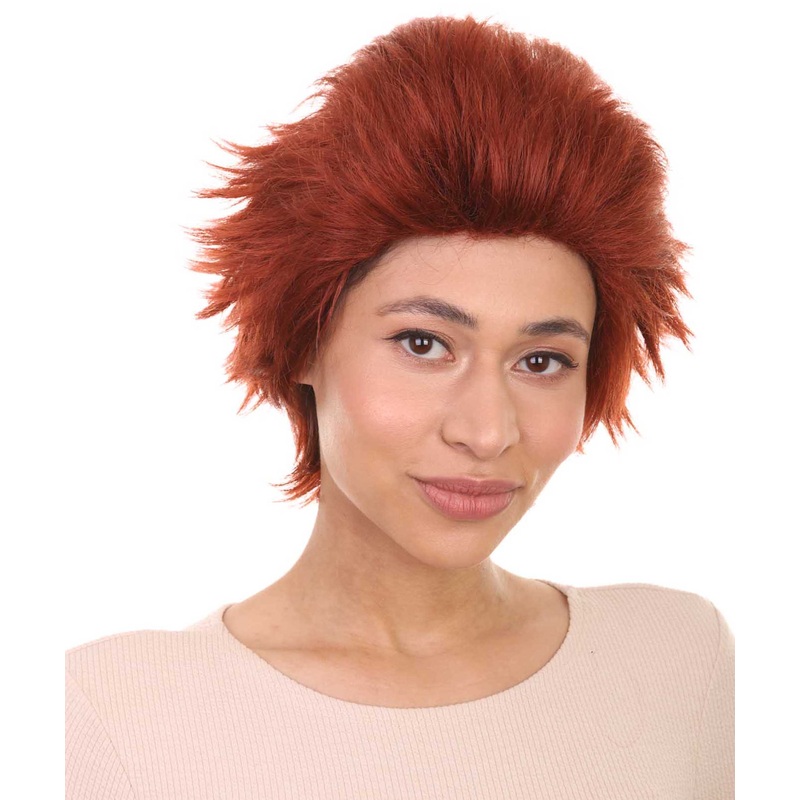 Womens Prisoner Short Red Wig | TV/Movie Wigs | Premium Breathable Capless Cap