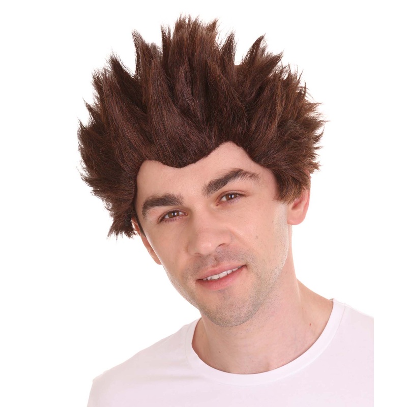 Animated Movie Brown Wig , TV/Movie Wigs , Premium Breathable Capless Cap
