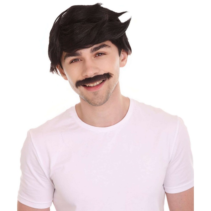 Cartoon Multiple Wig with Mustache Set | TV/Movie Wigs | Premium Breathable Capless Cap