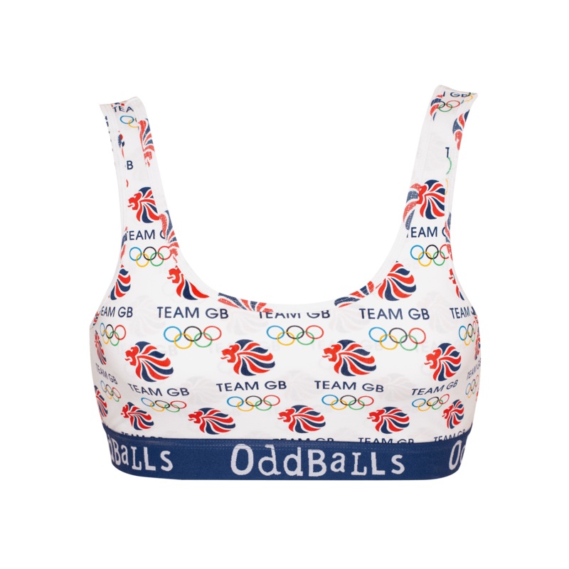 Team GB - White - Ladies Bralette