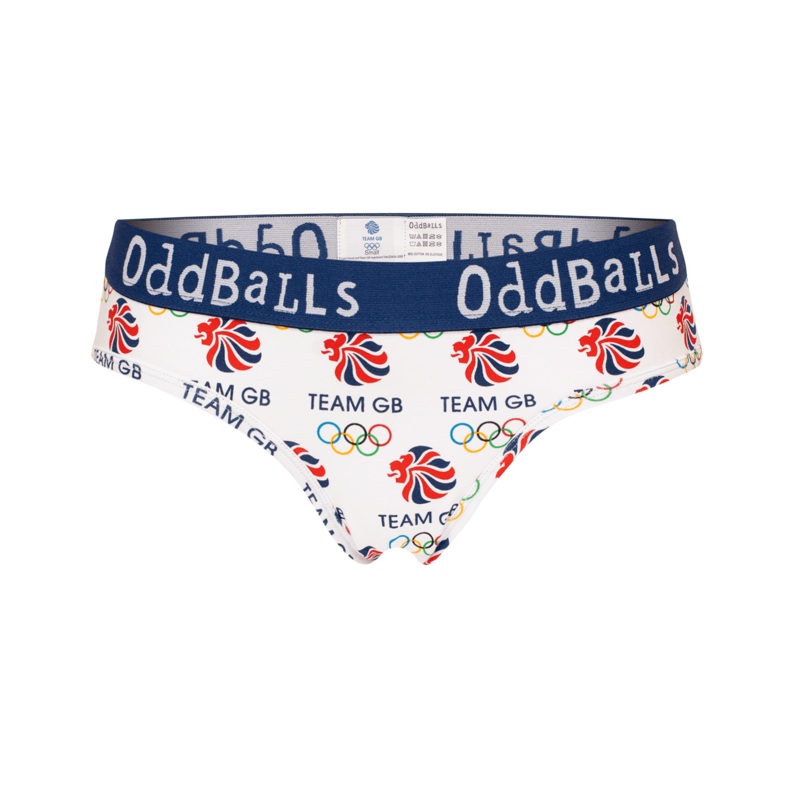 Team GB - White - Ladies Briefs