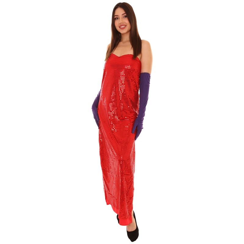 Women's Hollywood Singer TV/Movie Costume,  Red Fancy Costume