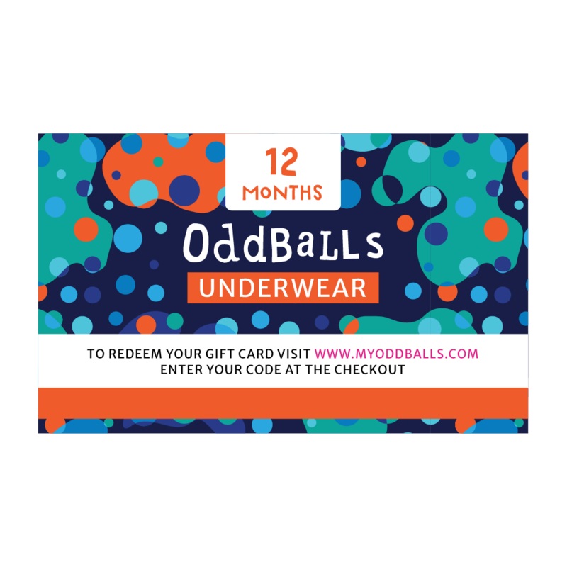 12 Month Kids Underwear - Gift Subscription