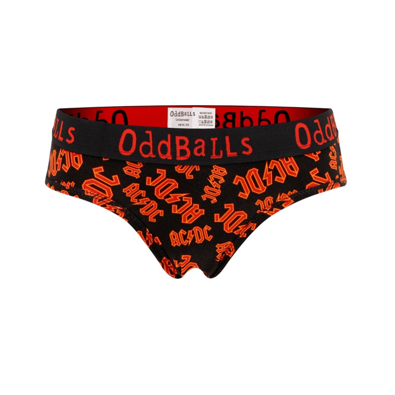 AC/DC - Ladies Briefs|Size 6|Size 8|Size 10|Size 12|Size 14|Size 16|Size 18|Size 20