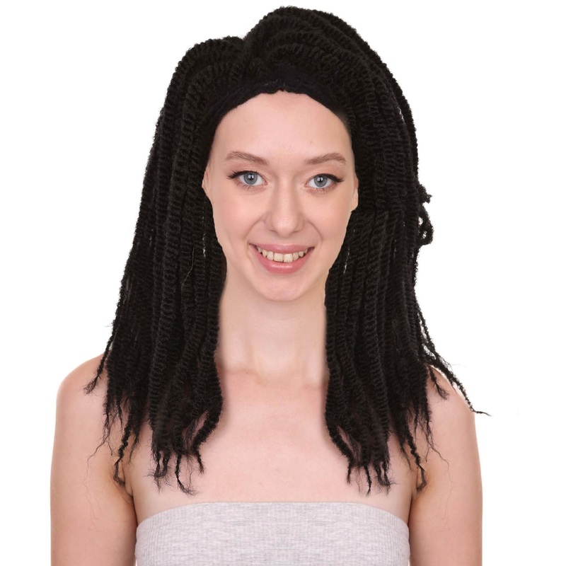 Black Dreadlock Women's Wig | Human Hair Dreadlock wig | Premium Breathable Capless Cap