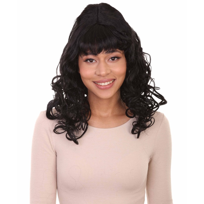 60's Teaser Womens Wig | Black Vintage Halloween Wig